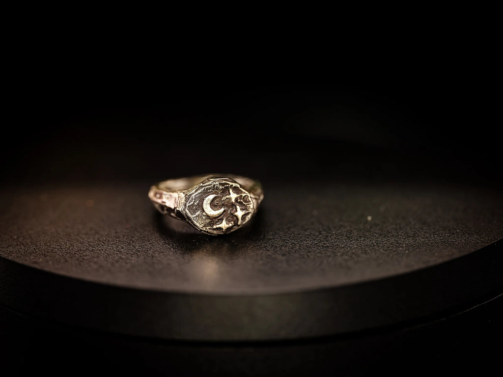 Celestial Realms Signet Ring-Argentium Silver