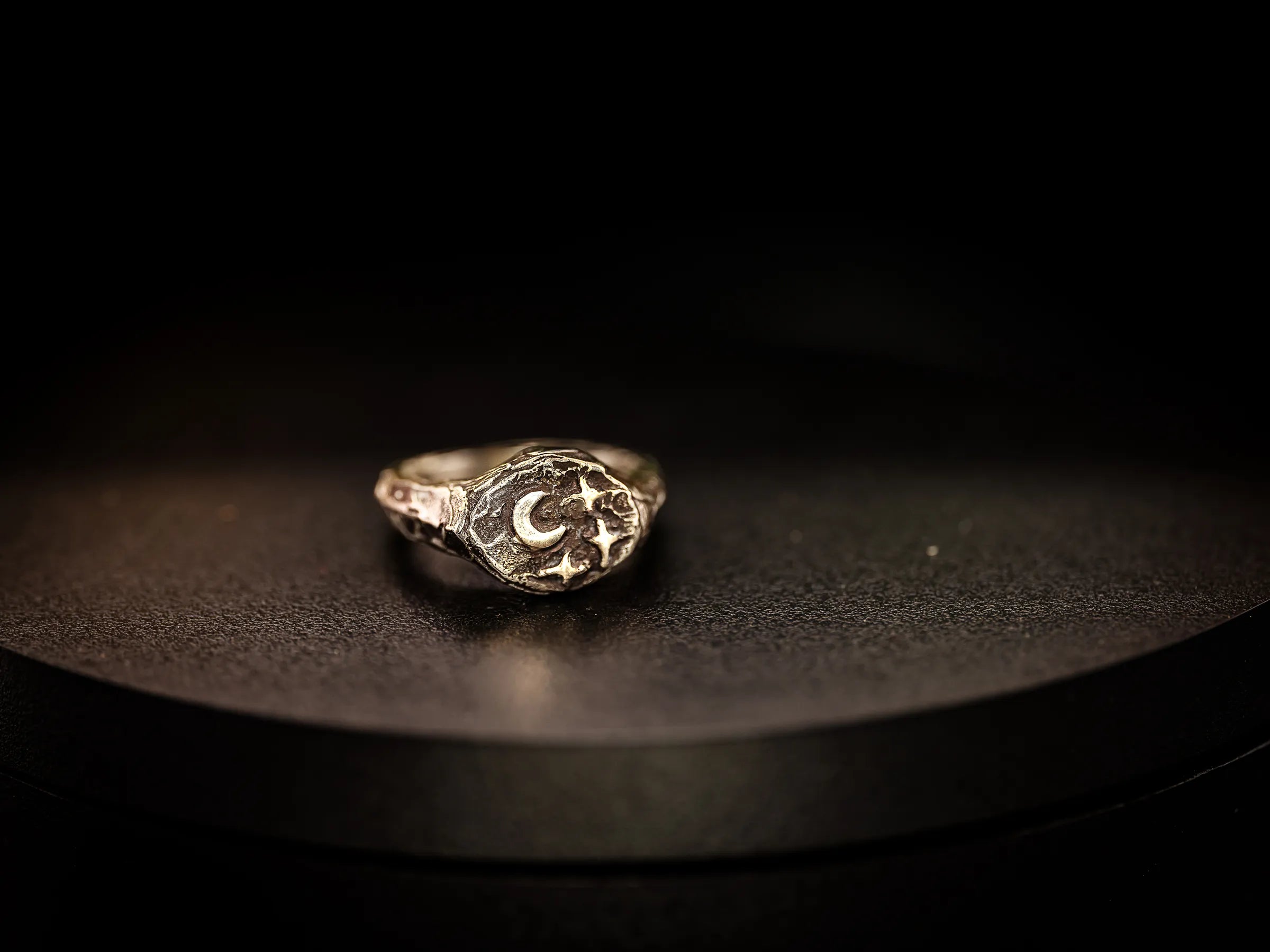 Celestial Realms Signet Ring-Argentium Silver