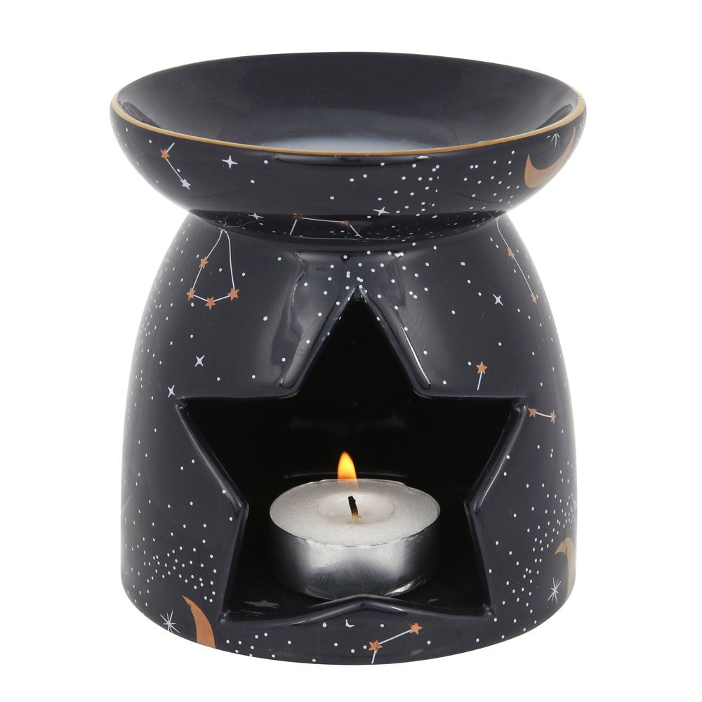 Purple Constellation Oil Burner and Wax Warmer | Wax Melt Warmer | Wiccan Center
