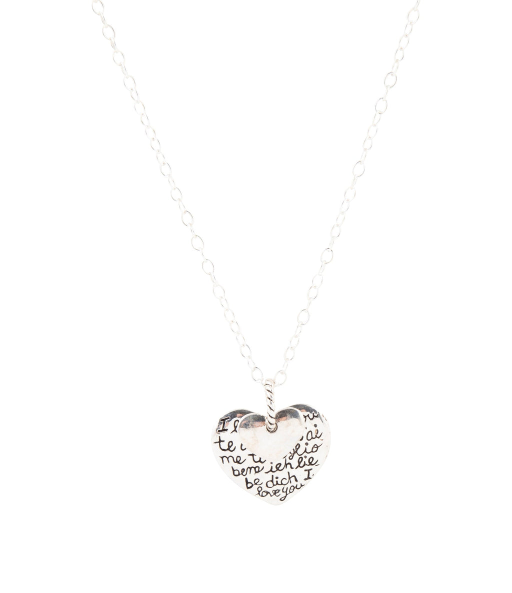 Sterling Silver Engraved Heart Pendant Neckalce | Necklaces | Wiccan Center