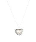 Sterling Silver Engraved Heart Pendant Neckalce | Necklaces | Wiccan Center