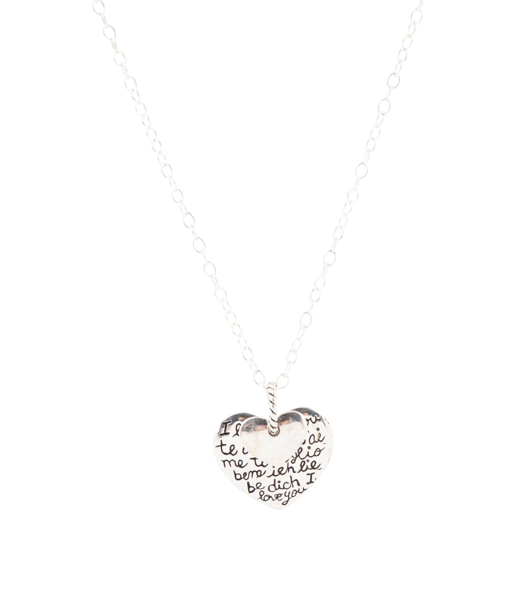 Sterling Silver Engraved Heart Pendant Neckalce | Necklaces | Wiccan Center