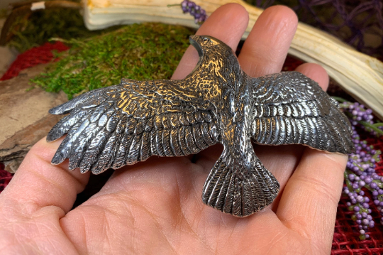 Eagle Pewter Hair Clip for Women