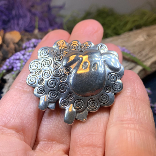 Wooly Sheep Brooch