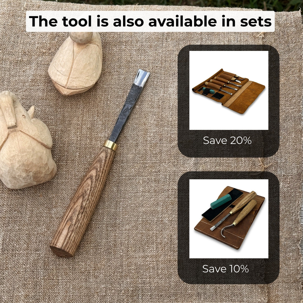 Straight Carving Gouge – 12 mm (0.47 inches)
