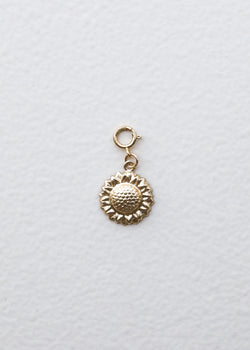 14K Gold Filled Charm - Sunflower | charm | Wiccan Center