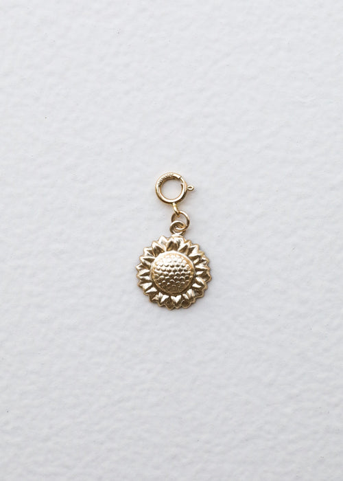 14K Gold Filled Charm - Sunflower | charm | Wiccan Center