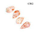 Sunstone Faceted Drop Pendant with Silver Bail (4 Pieces) Size 1 Inch