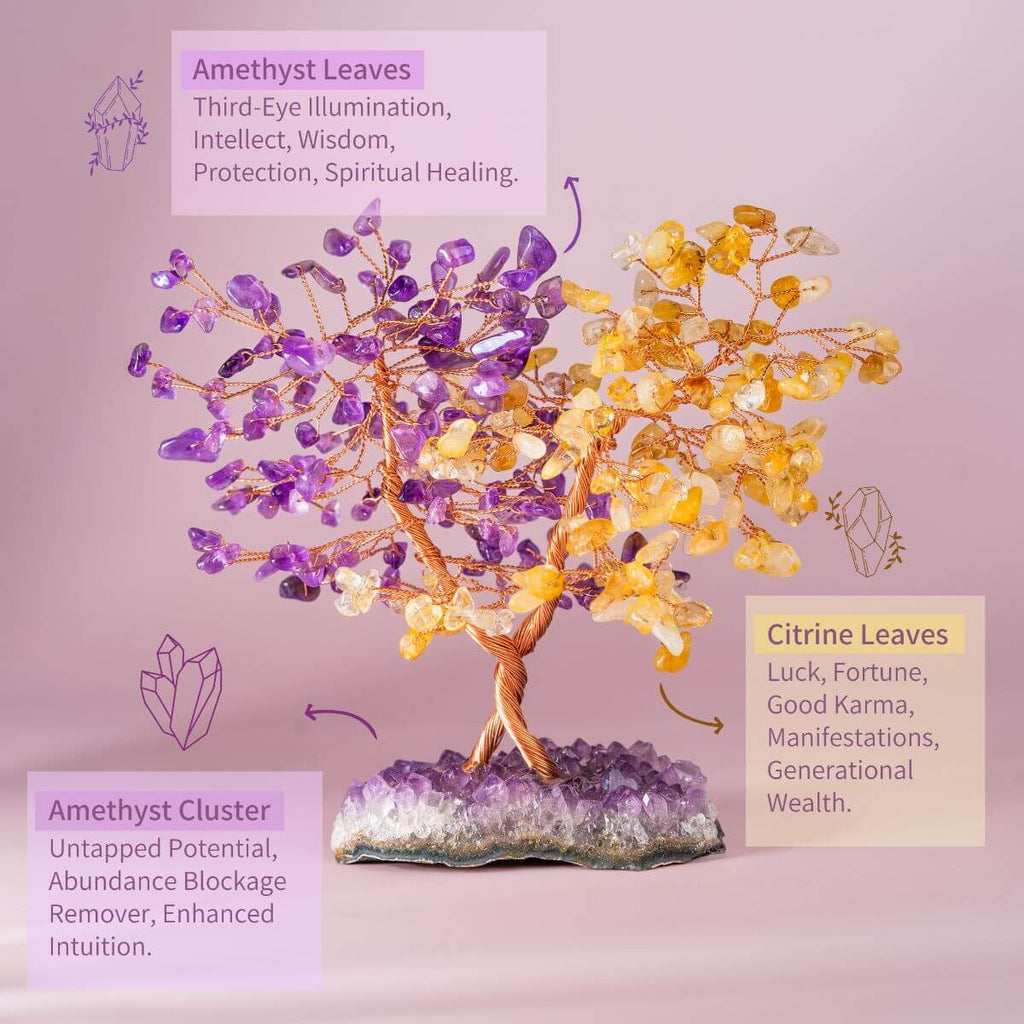 Supreme Abundance: Tree of Everlasting Fortune | Crystal Tree | Wiccan Center