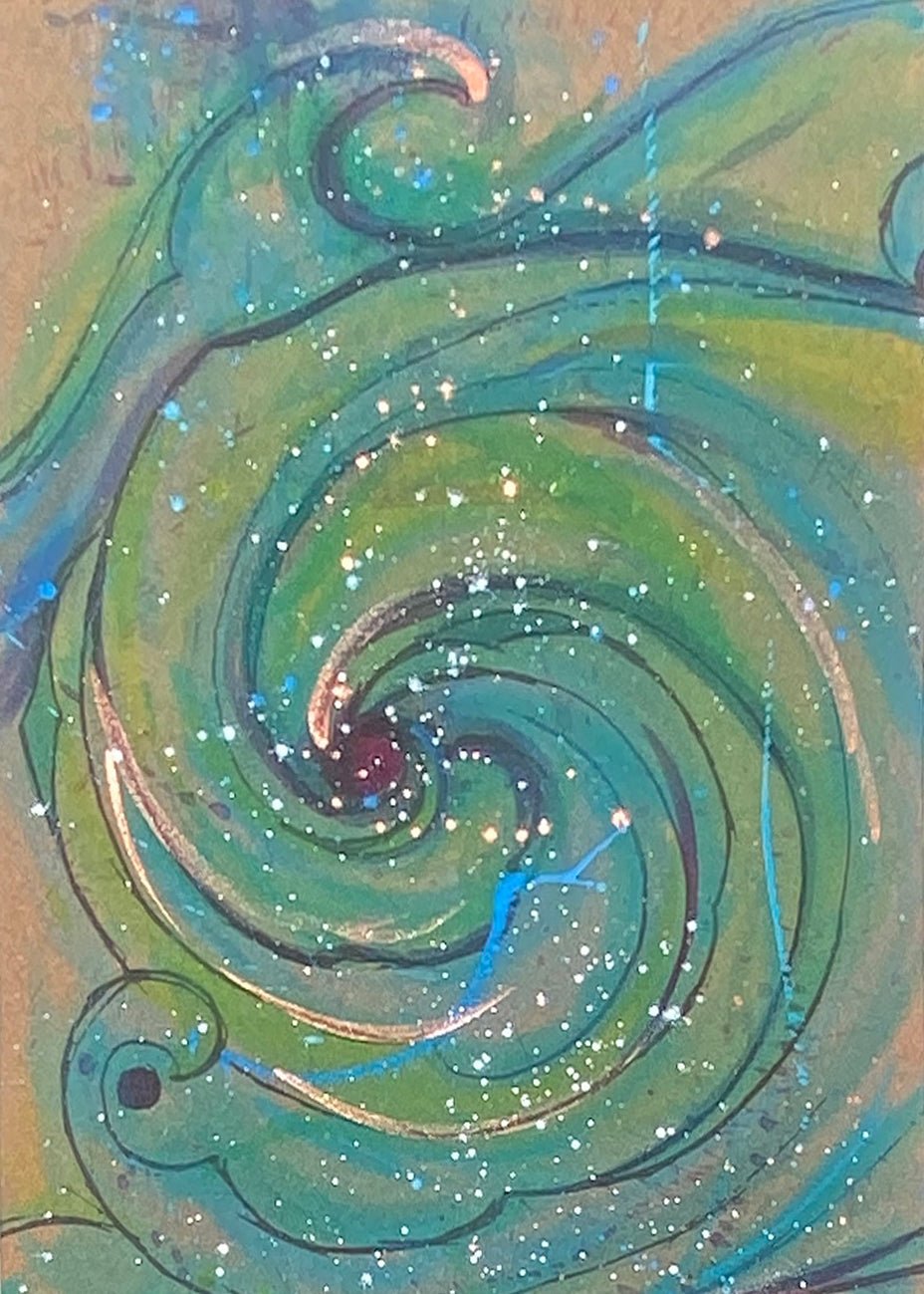 Surf Hand Painted Cork Yoga Mat | Yoga Mat - Hand Painted | Wiccan Center
