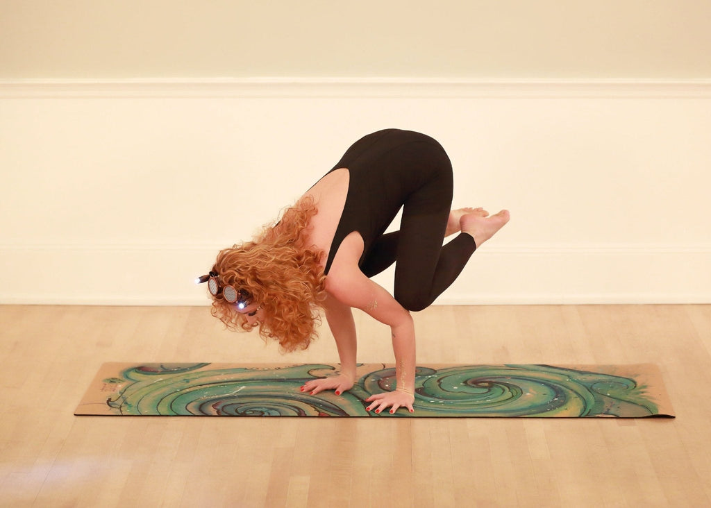 Surf Hand Painted Cork Yoga Mat | Yoga Mat - Hand Painted | Wiccan Center