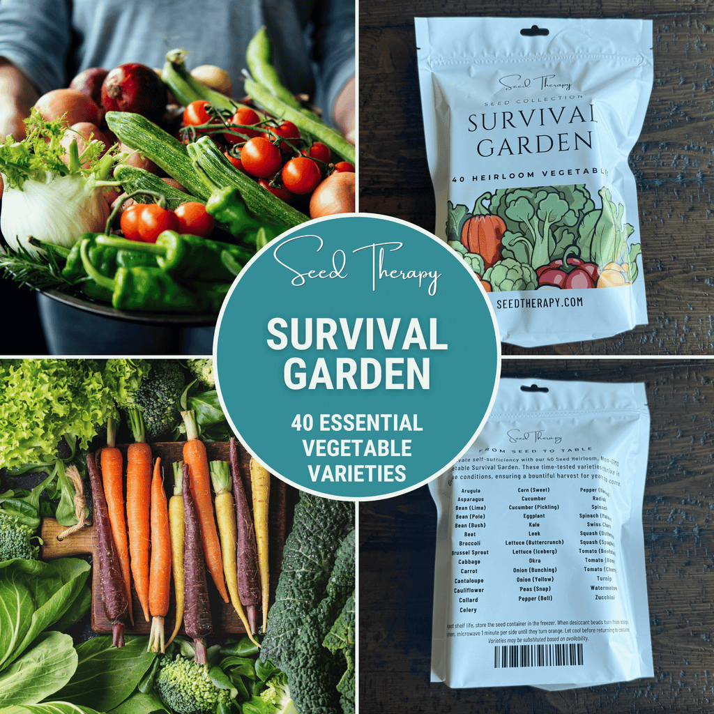 Survival Garden Combo – 40 Vegetable & 40 Medicinal Herb Varieties | Seeds | Wiccan Center