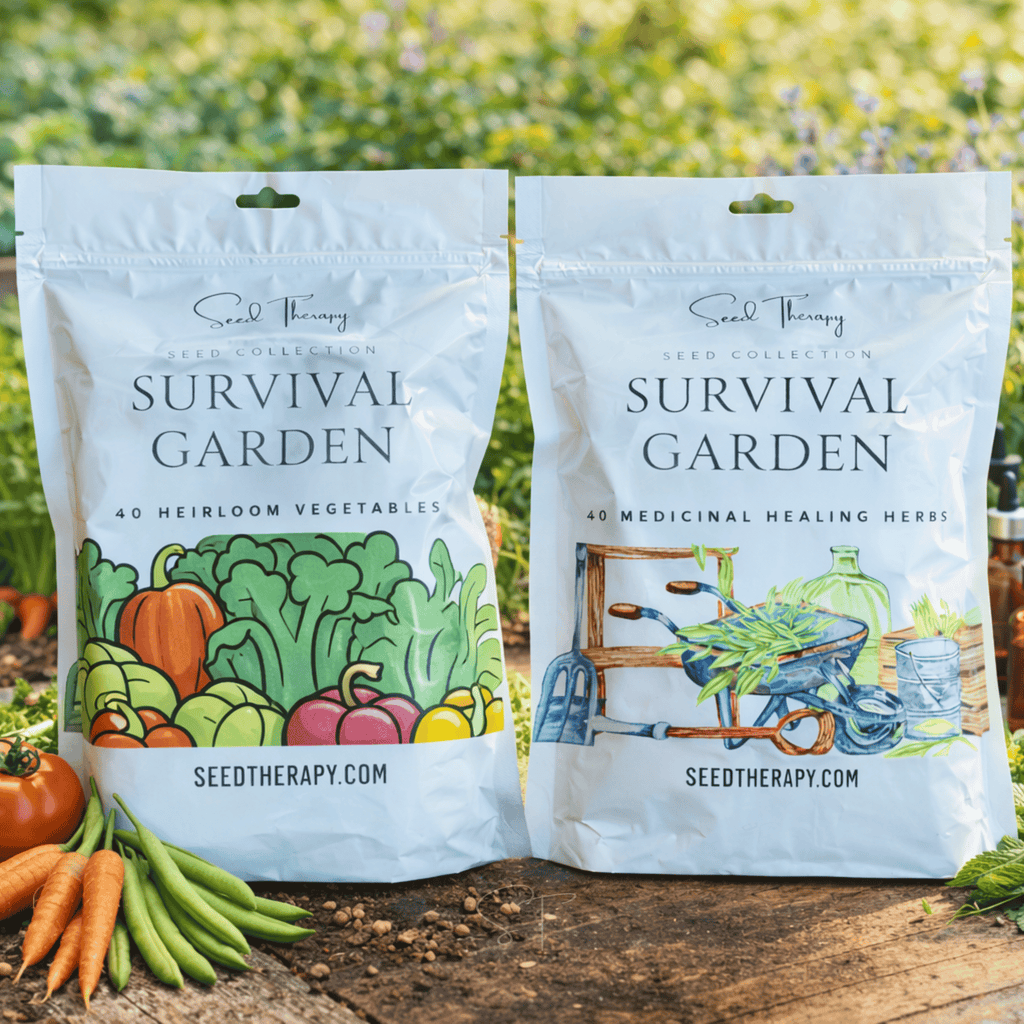 Survival Garden Combo – 40 Vegetable & 40 Medicinal Herb Varieties | Seeds | Wiccan Center