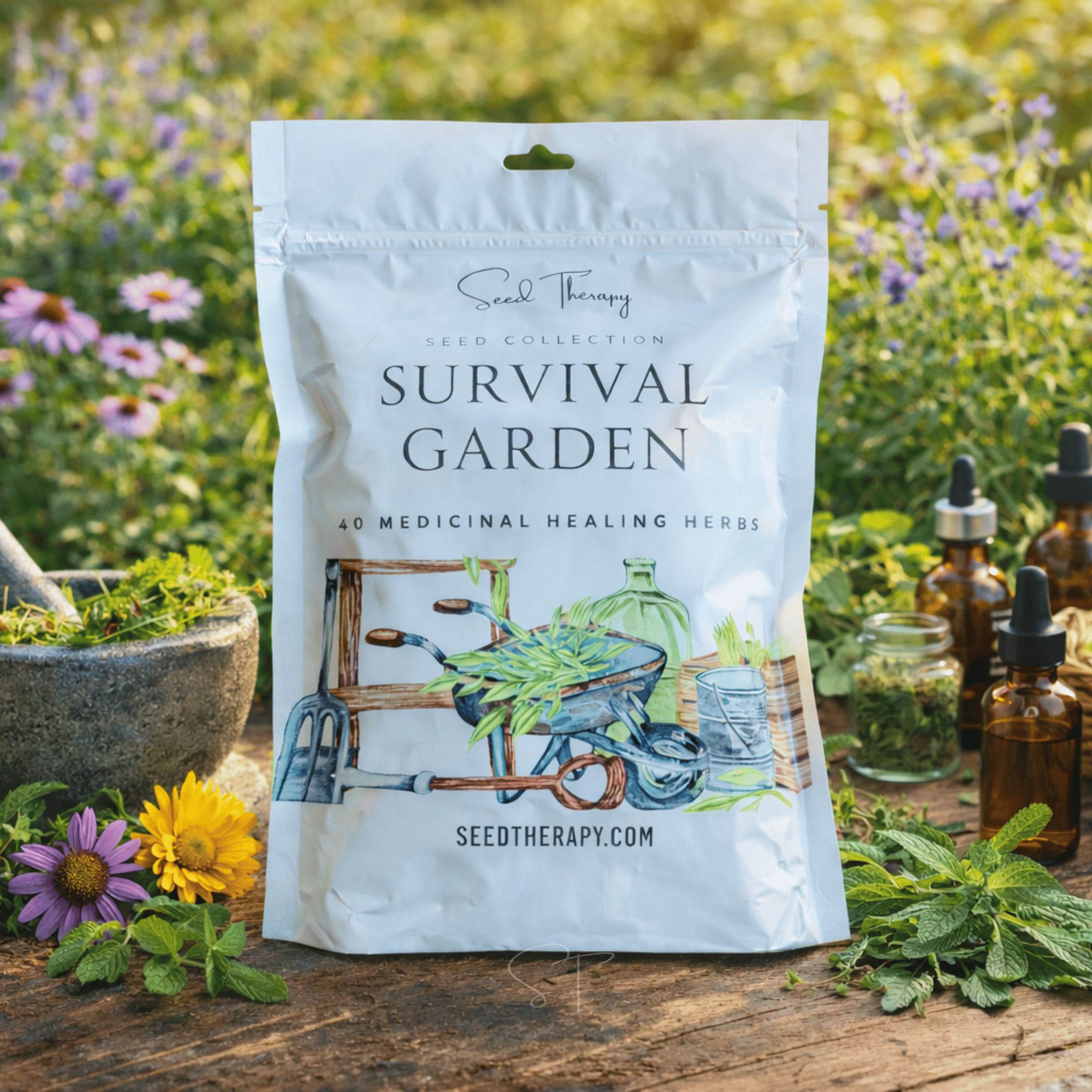Survival Medicinal Herb Garden – 40 Essential Varieties | Seeds | Wiccan Center