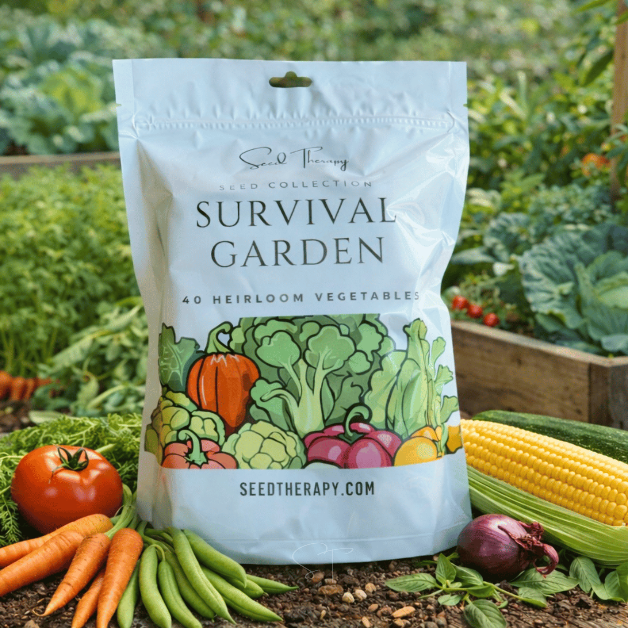 Survival Vegetable Garden – 40 Essential Crops | Seeds | Wiccan Center
