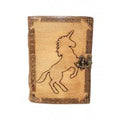 Unicorn Leather w/latch | Journals | Wiccan Center