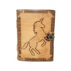 Unicorn Leather w/latch | Journals | Wiccan Center