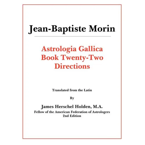 Astrologia Gallica Book 22 - Paperback | Books | Wiccan Center