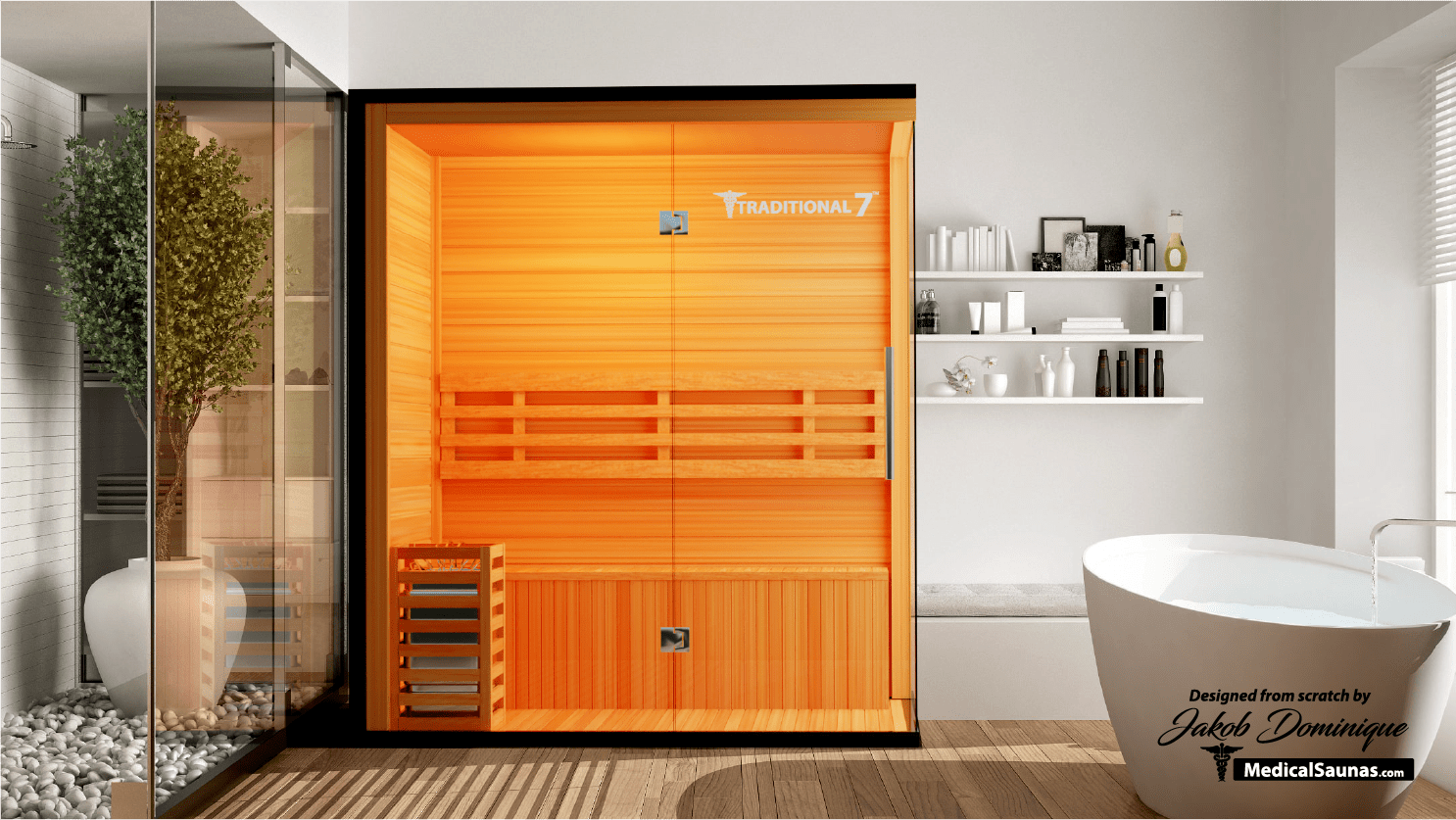 3 Person Home Steam Sauna | Traditional 7™ | Saunas | Wiccan Center