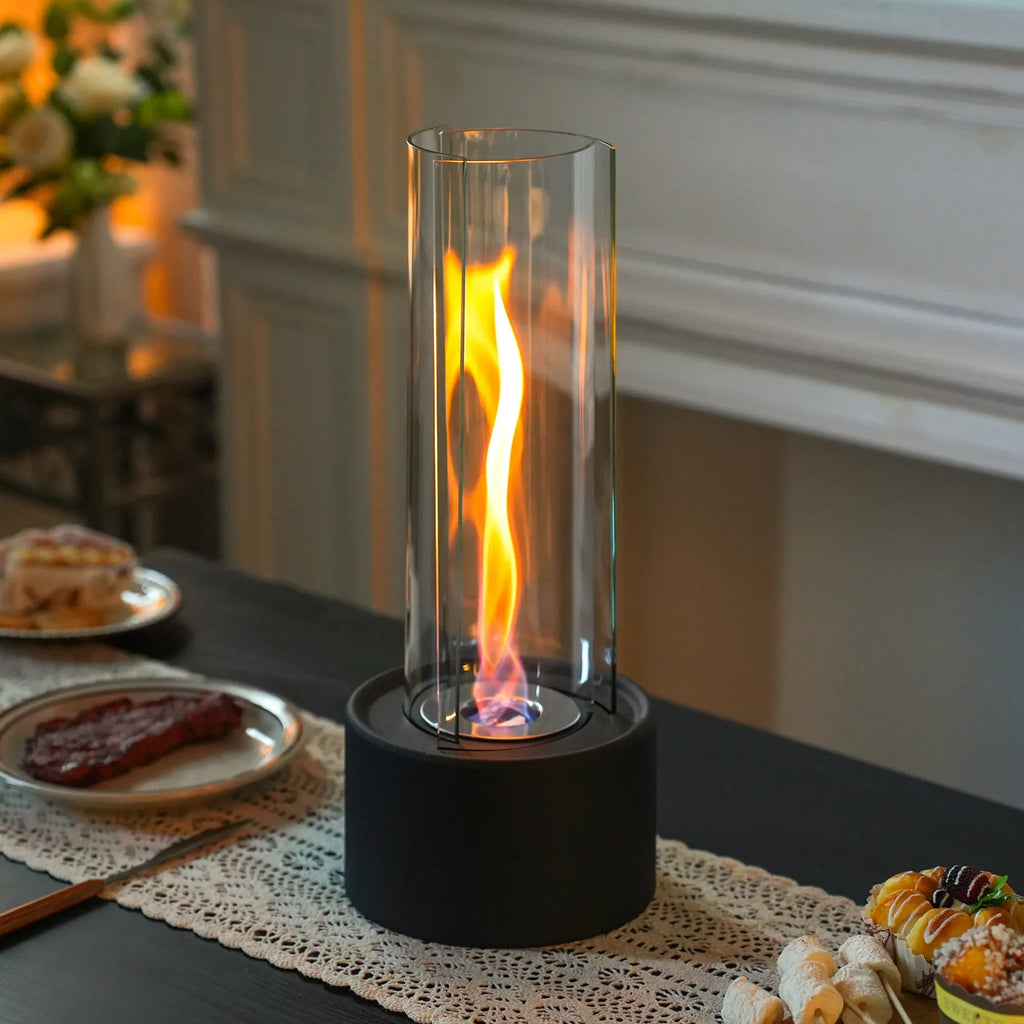 Cylindrical Bioethanol Vented-Free Fireplace | | Wiccan Center