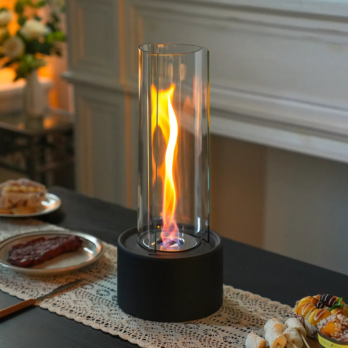 Cylindrical Bioethanol Vented-Free Fireplace | | Wiccan Center