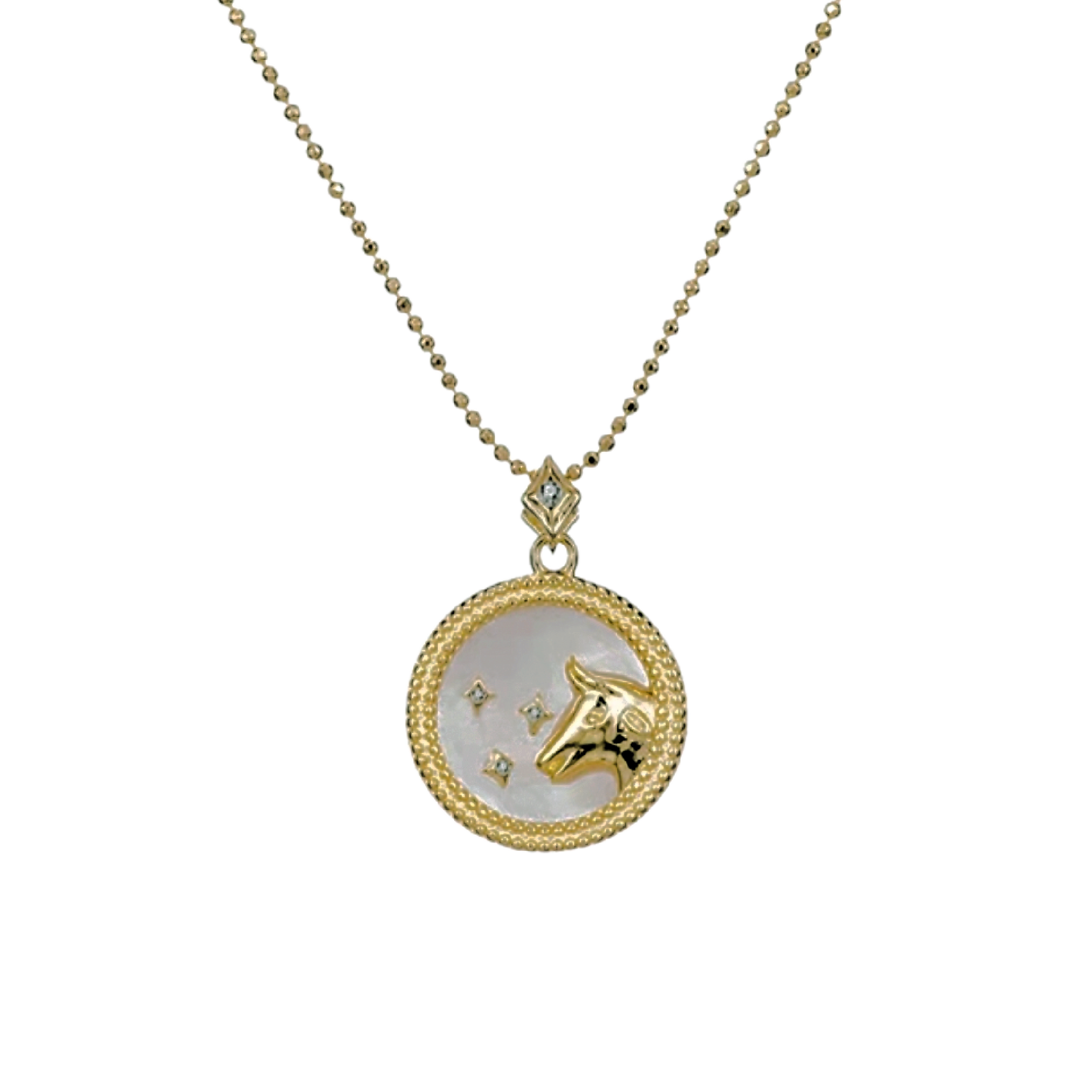 Pearl Zodiac Necklace