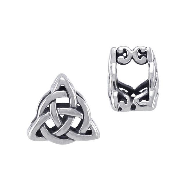 Celtic Knotwork Triquetra Sterling Silver Bead TBD185