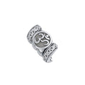 Om Symbol with Celtic Accented Silver Bead TBD364