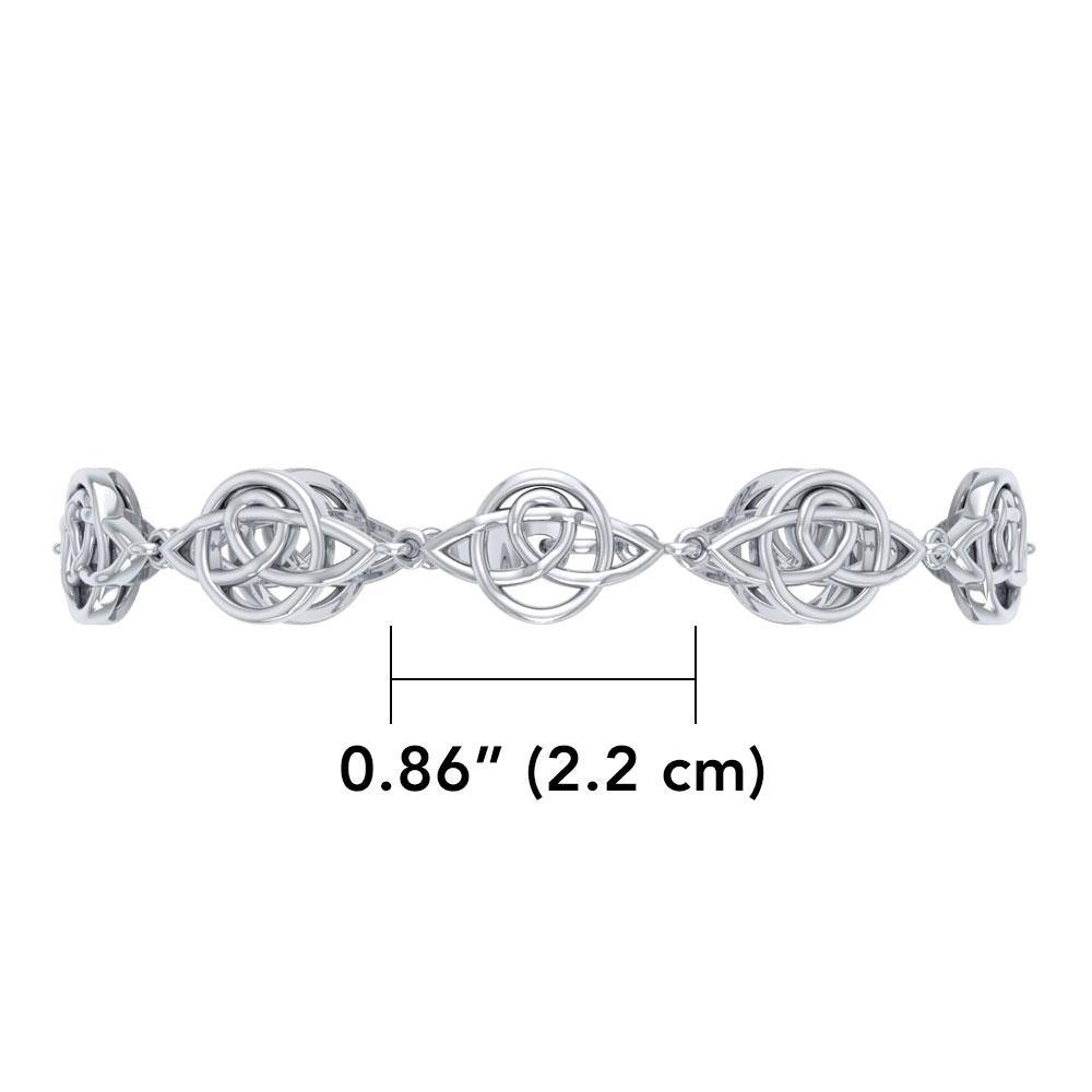 Celtic Trinity Knot Sterling Silver Bracelet TBG083