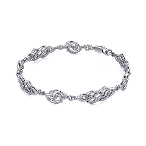 A limitless bound ~ Celtic Knotwork Sterling Silver Bracelet TBG089 | Bracelet | Wiccan Center