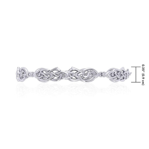 A limitless bound ~ Celtic Knotwork Sterling Silver Bracelet TBG089 | Bracelet | Wiccan Center