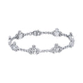 Celtic Trinity Claddagh Link Sterling Silver Bracelet TBG368