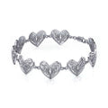 Eternal Celtic Hearts Sterling Silver Bracelet TBG774