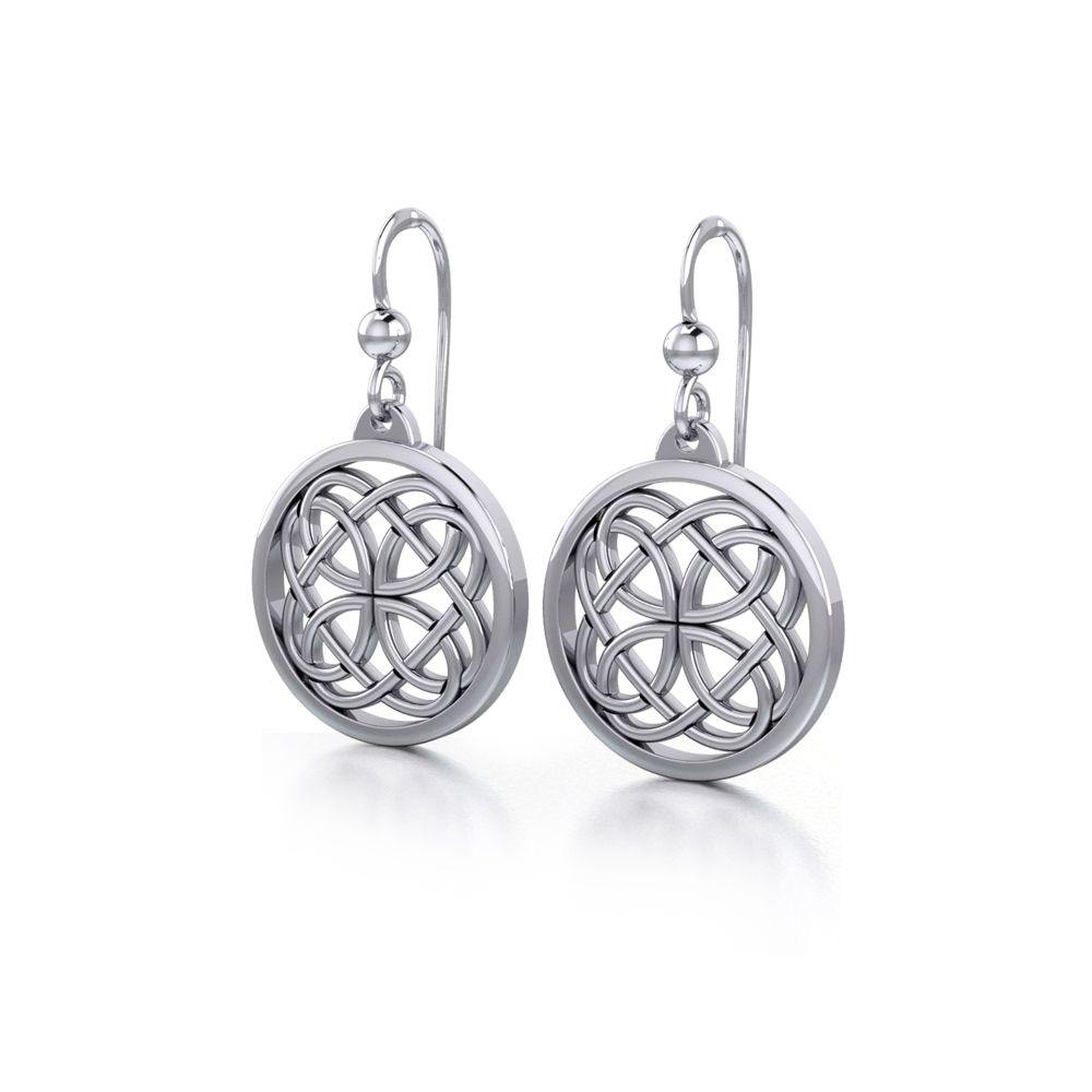 Celtic Knotwork Sterling Silver Earrings TE589