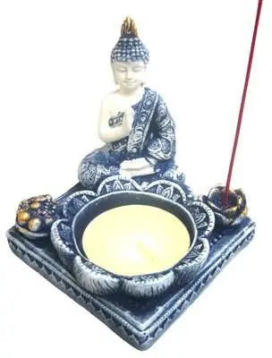 Tea Light and Incense Holder - Sitting Buddha | Incense Burners | Wiccan Center