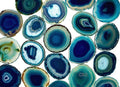 Teal Agate Slice (Size #5) (5 to 5.5 inches) Grade A Brazilian Agate Geode