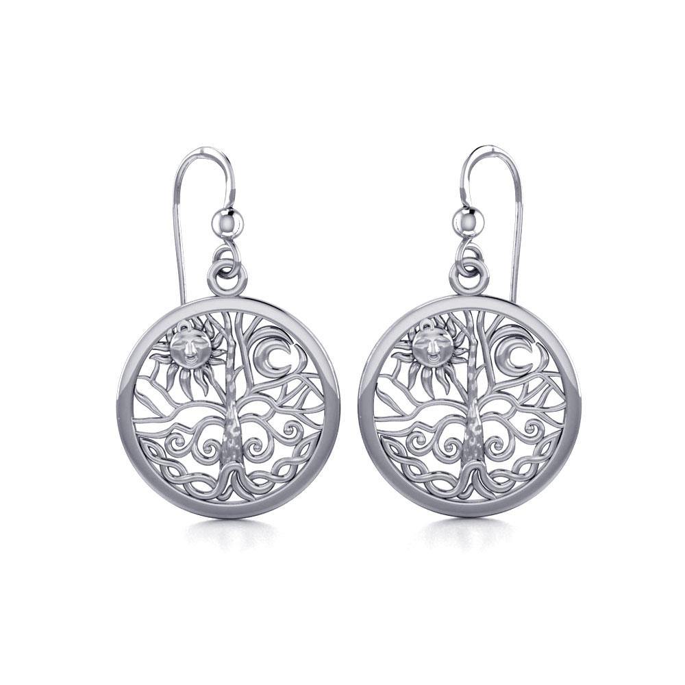 Celtic Tree of Life Sterling Silver Earrings TER060