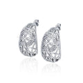 Celtic Cross  Silver Post Earrings TER1674