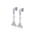 Celtic Trinity Knot Sterling Silver Post Earrings TER1679