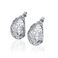 Celtic Four Point Knot Silver Post Earrings TER1681