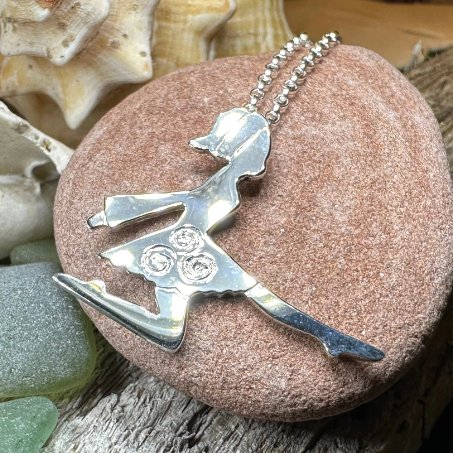 Silver Irish Dancer Necklace | Pendant | Wiccan Center