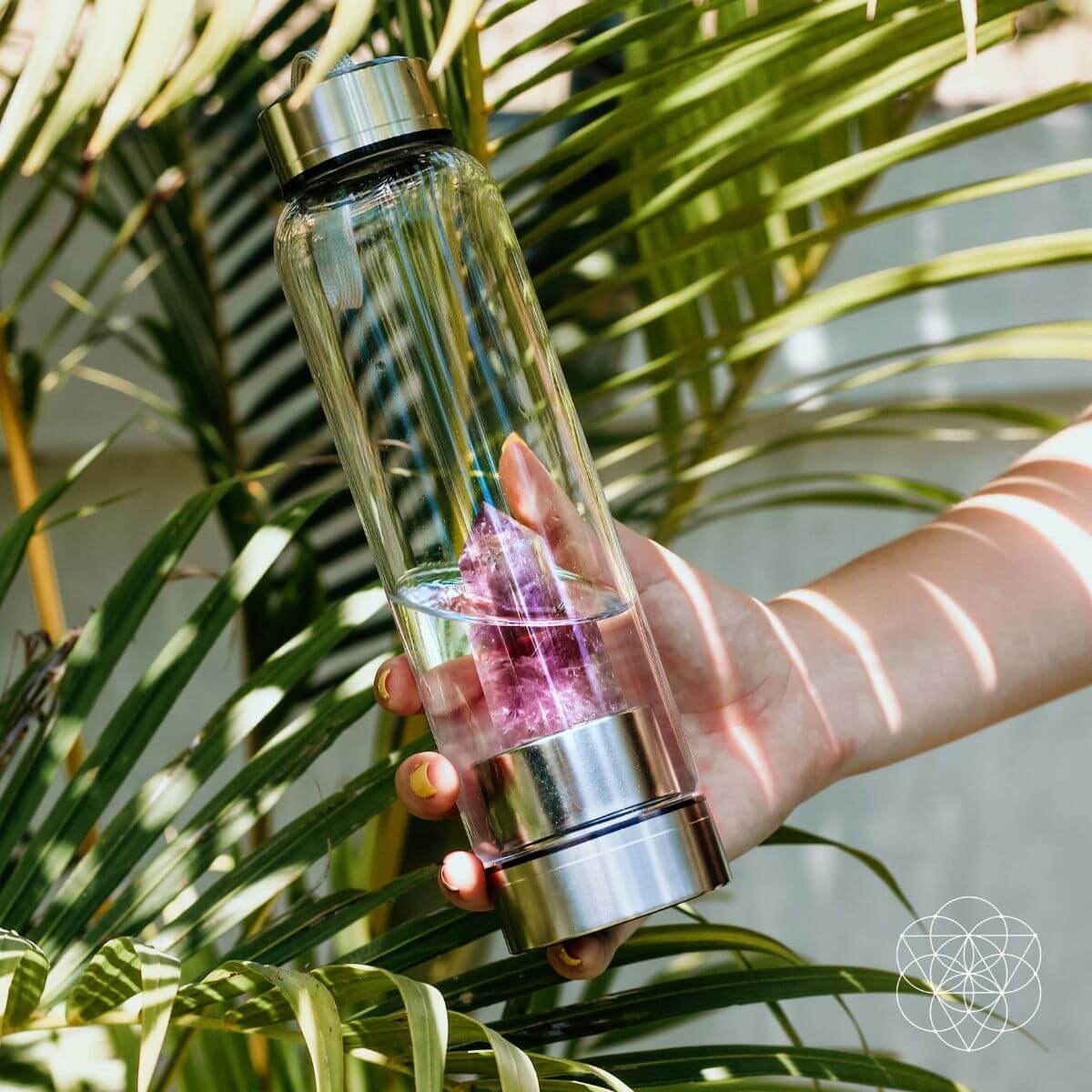 The Amethyst Healing Water Bottle | Bottle | Wiccan Center