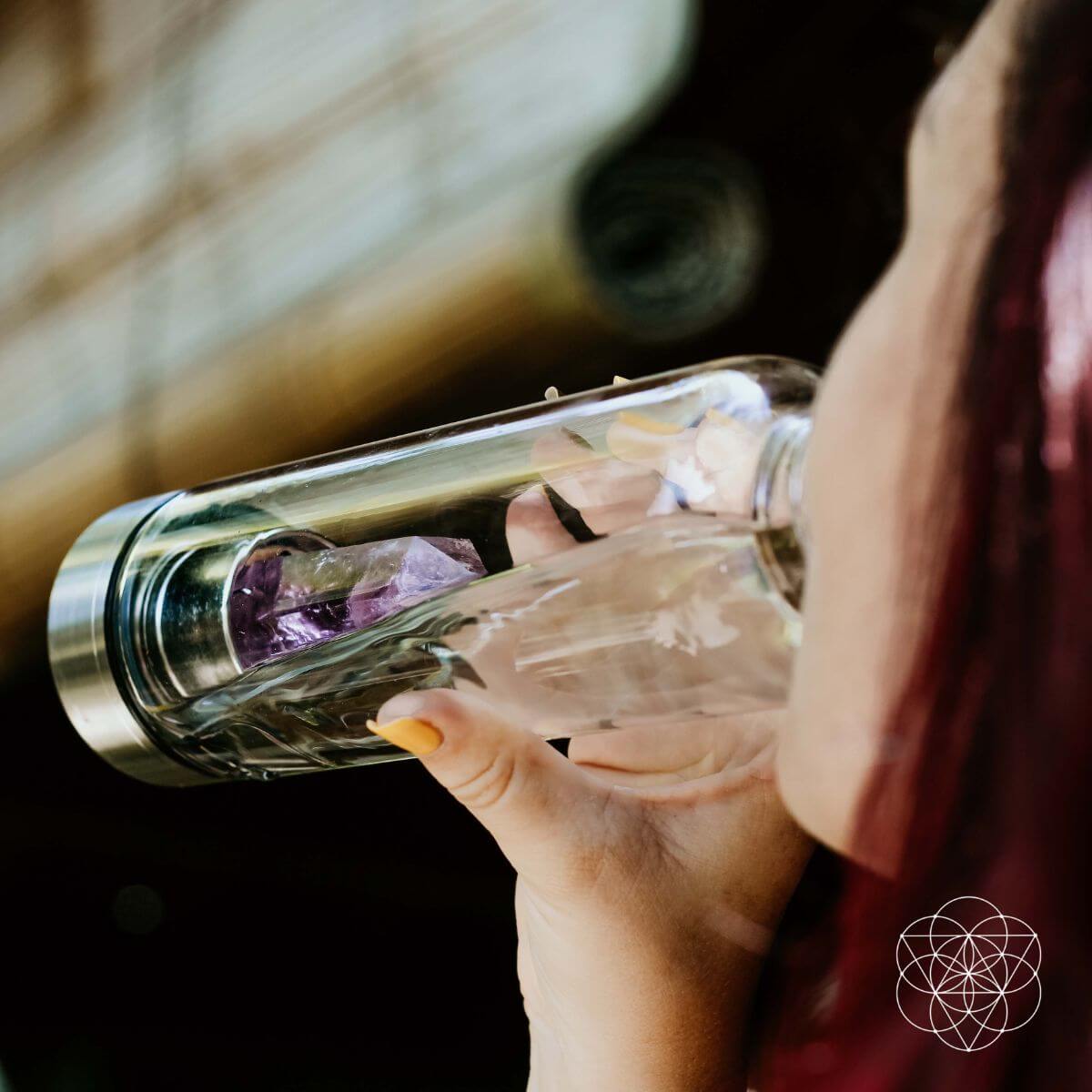 The Amethyst Healing Water Bottle | Bottle | Wiccan Center