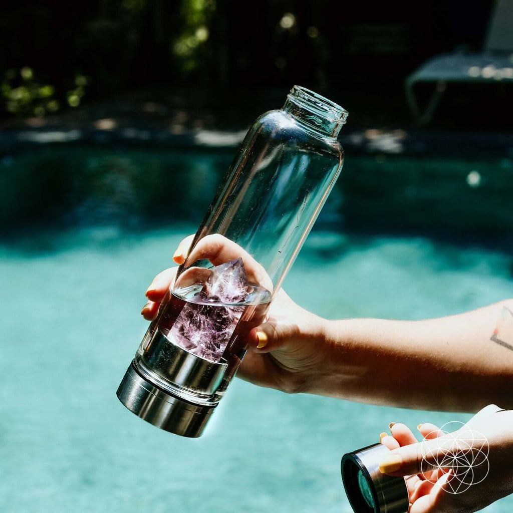 The Amethyst Healing Water Bottle | Bottle | Wiccan Center