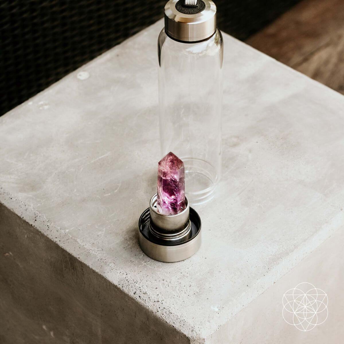 The Amethyst Healing Water Bottle | Bottle | Wiccan Center