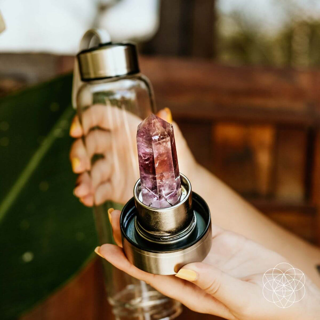 The Amethyst Healing Water Bottle | Bottle | Wiccan Center