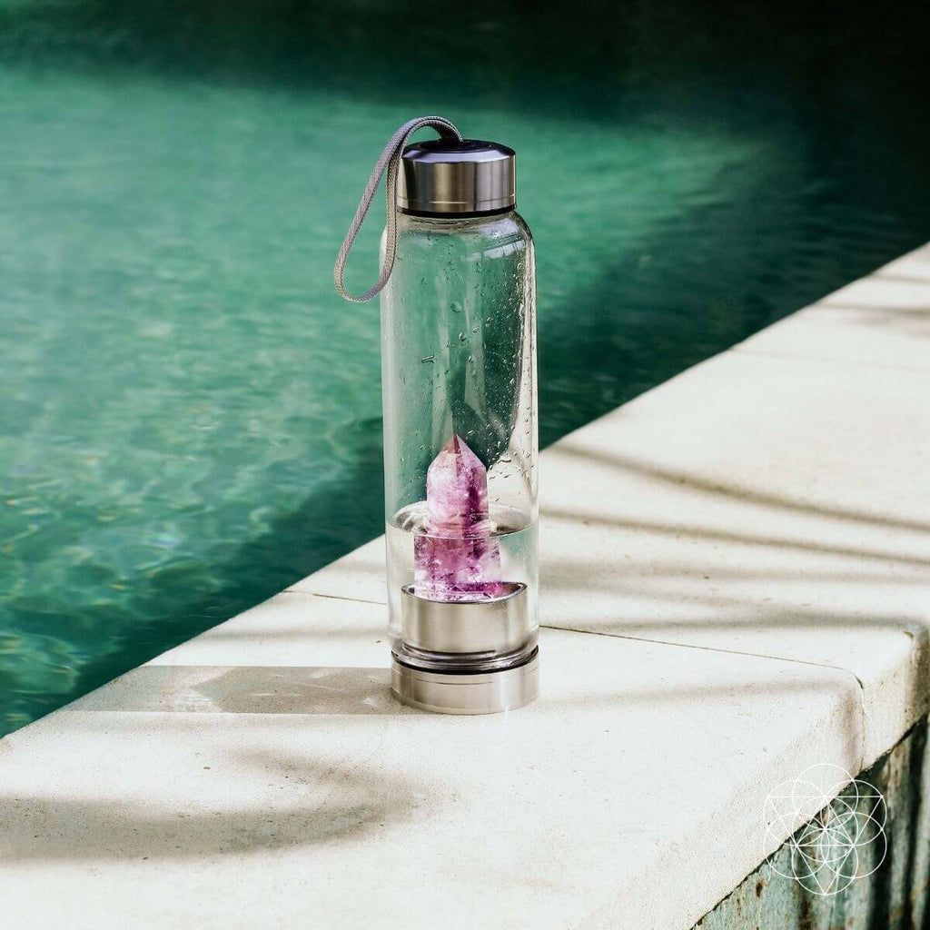 The Amethyst Healing Water Bottle | Bottle | Wiccan Center