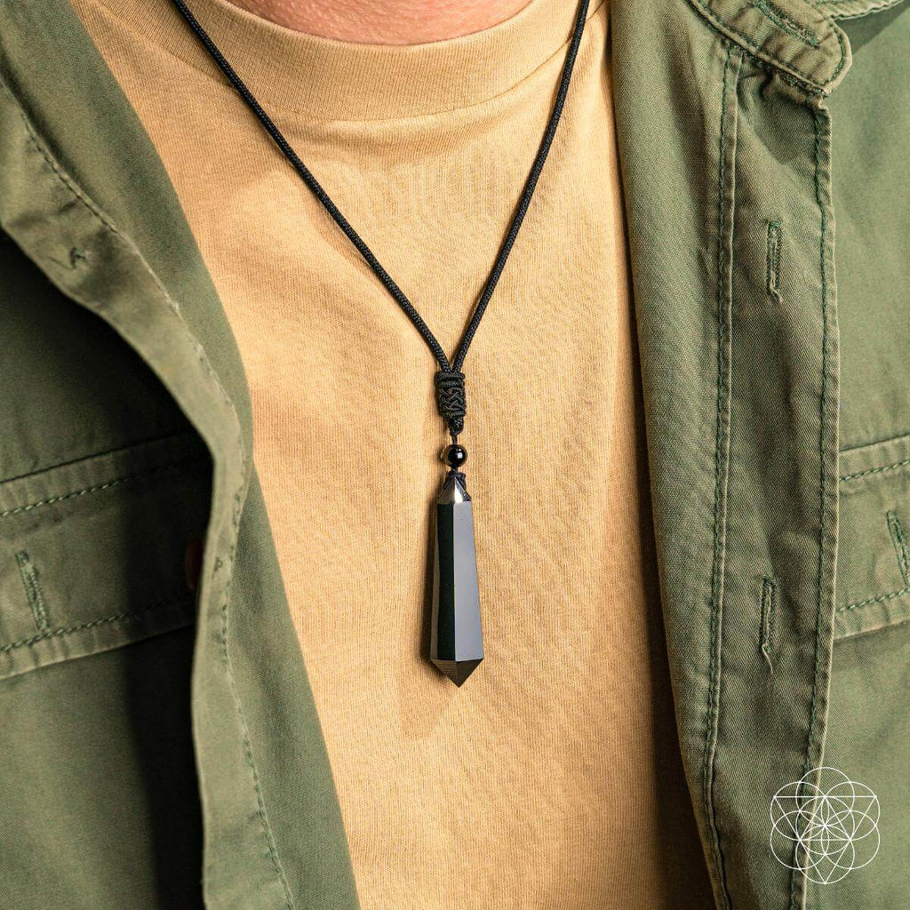 The Black Obsidian Talisman of Protection | Pendant Necklaces | Wiccan Center