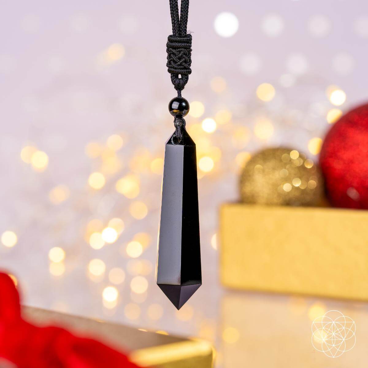 The Black Obsidian Talisman of Protection | Pendant Necklaces | Wiccan Center