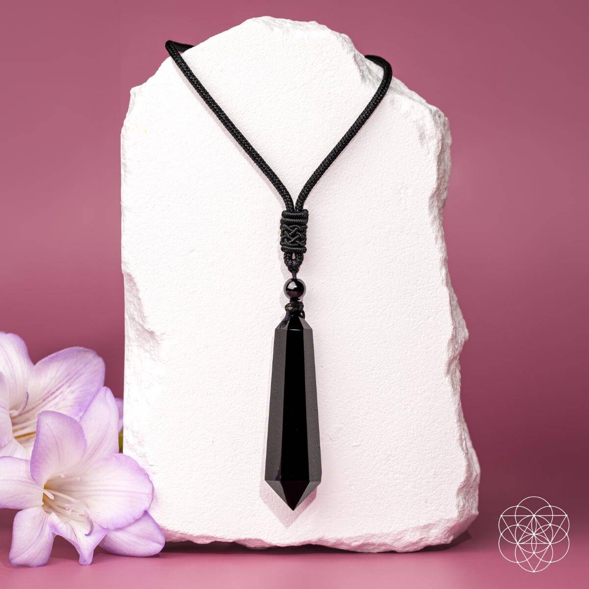 The Black Obsidian Talisman of Protection | Pendant Necklaces | Wiccan Center